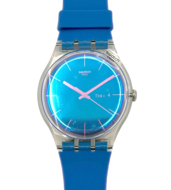 Swatch Vibrant Blue watch BLUE FIRE - SSCU09S100 | Swatch® United States main image 2