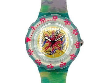 1991 Swatch Scuba 200 SEA FLOOR SDN108 - new in box
