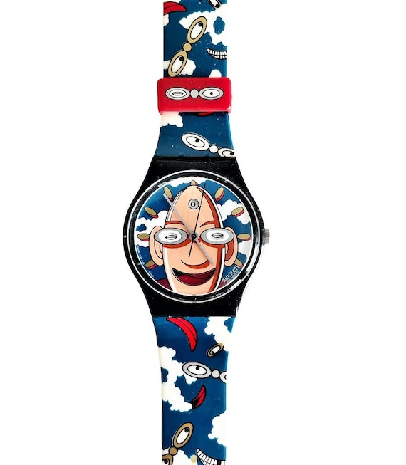 Vintage 1996 Swatch Collectors Club Special LOOKA GZ700PACK