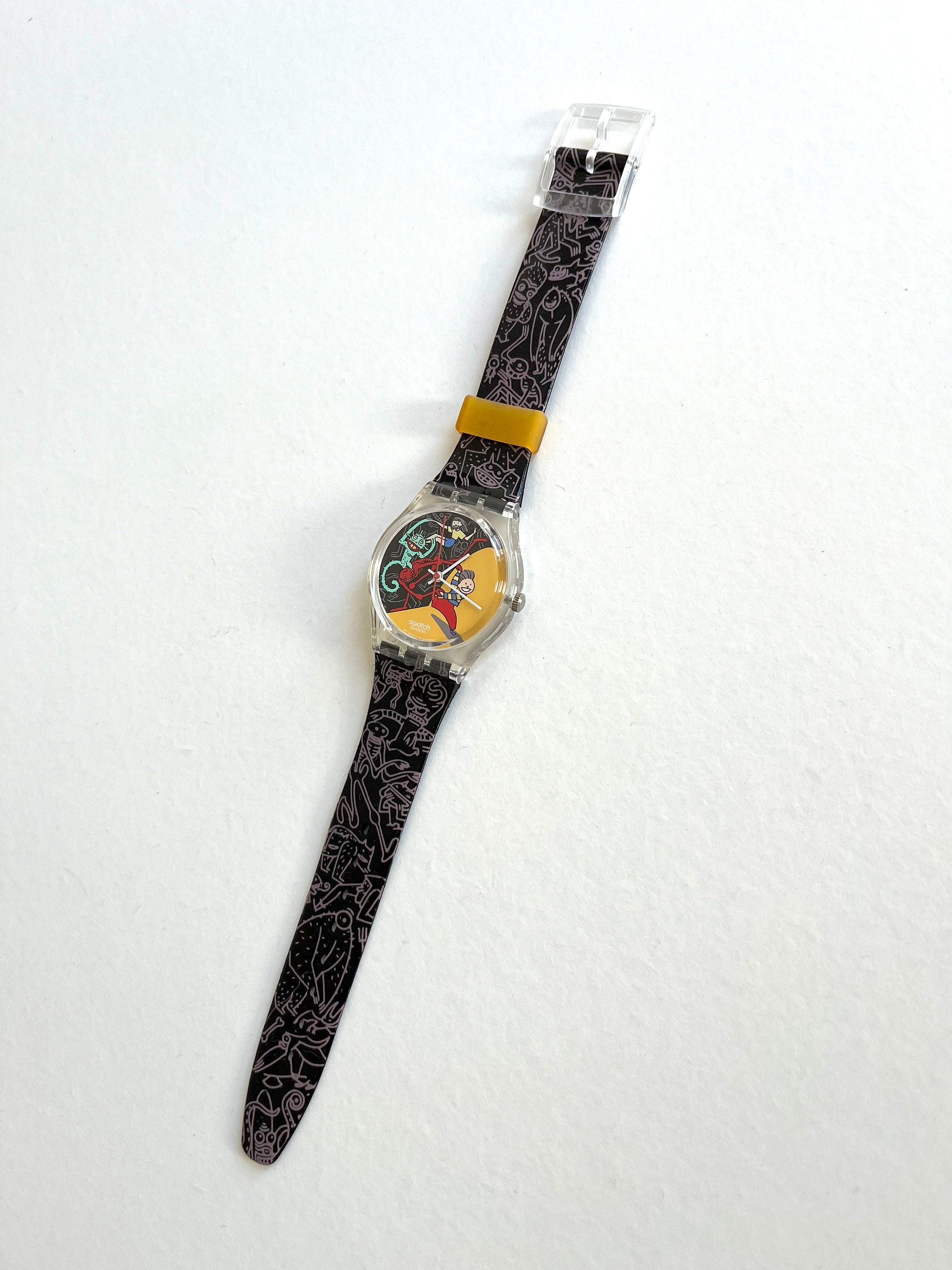 Swatch Watch - GK235 - JUNGLE TANGLE Vintage 1997 Swatch GK235 JUNGLE TANGLE - Unworn Mint  main image 2