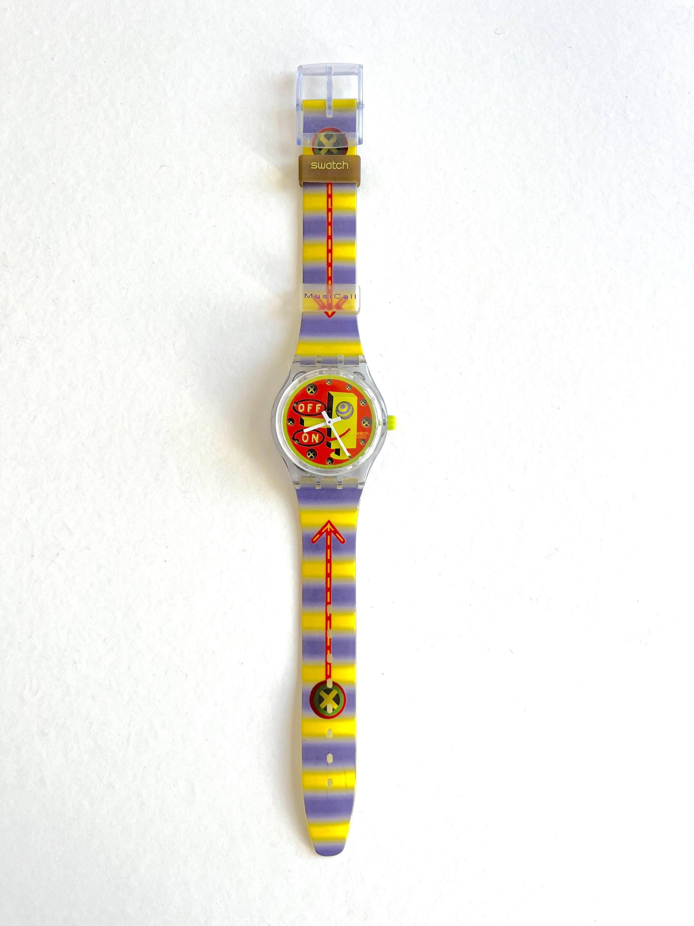 Vintage 1996 Swatch Musicall WIRED SLV100 - Unworn Mint Condition 