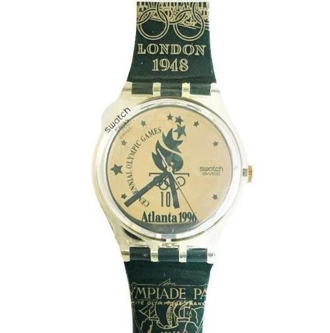 swatch 1996 アトランタオリンピック 限定品 腕時計型 ピンバッジ