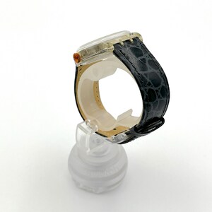 1993 Swatch Automatic NACHTIGALL SAK104 Vintage Swiss Mechanical Watch Black Blue Retro 90s image 4