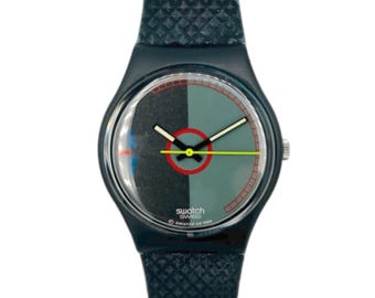 ビンテージ Swatch 「WHITEOUT」 AG1987 GW107 稼働 ヴィンテージ スウォッチ ホワイトアウト 1987 GW107 ヴィンテージ