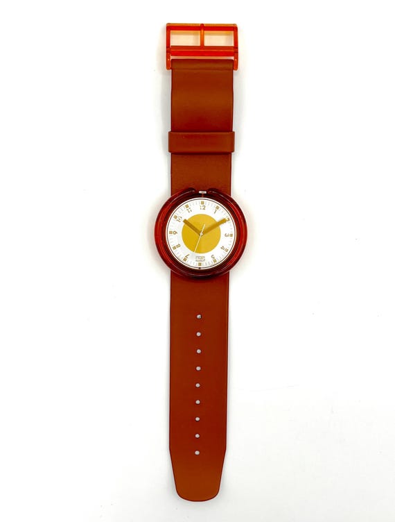 Vintage 1990 Pop Swatch DILE PWC104 in Unworn Running Condition