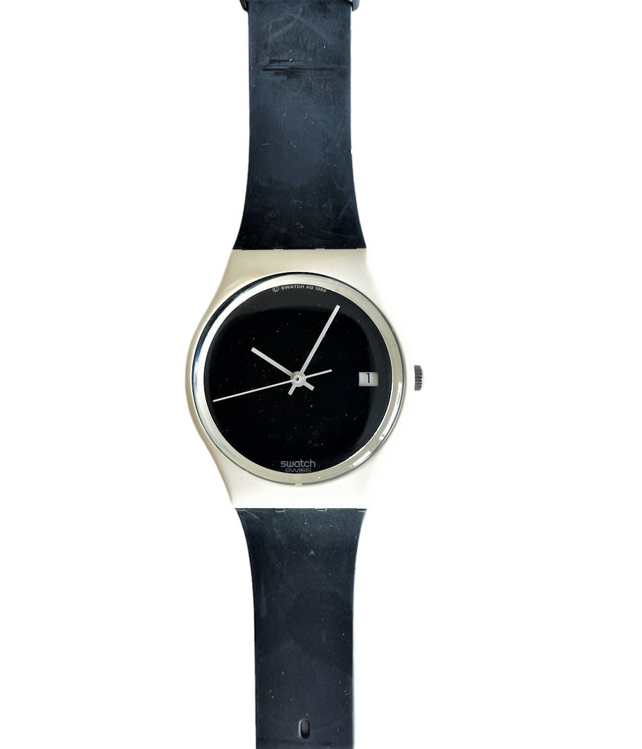 NEW: 1987 Vintage Swatch Gent Standard BIG ECLIPSE GW400  display picture 3