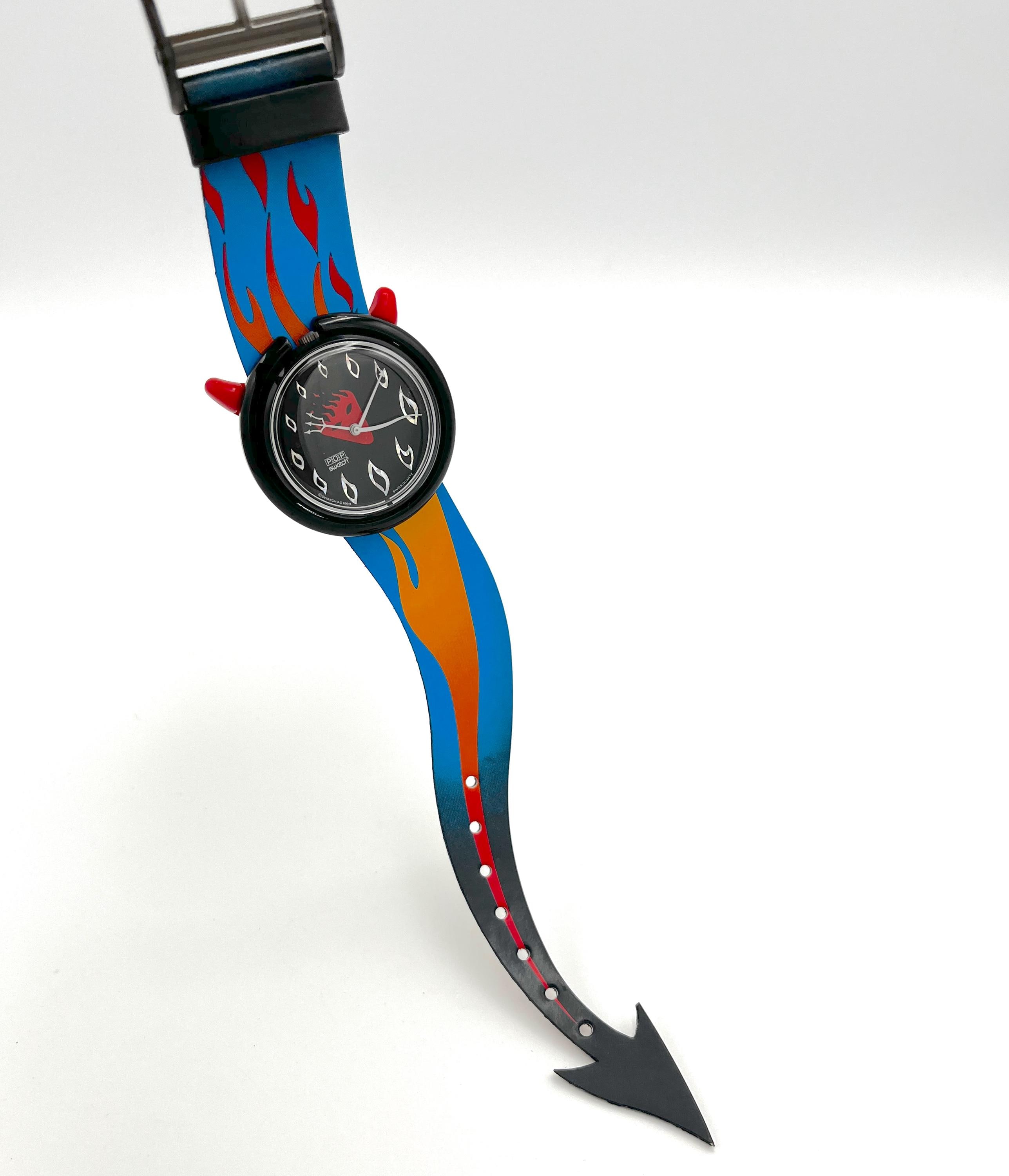 1995 Swatch Halloween Midi Pop Swatch Special HOT STUFF PMB103