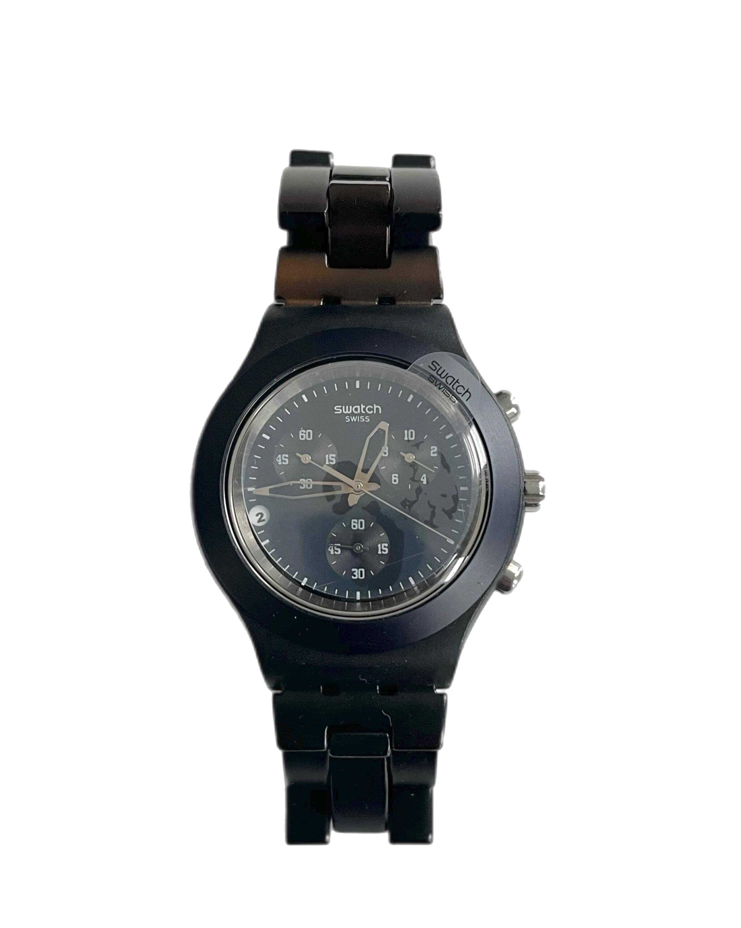 Unworn Swatch Irony Diaphane Chrono Full Blooded SMOKY BROWN 