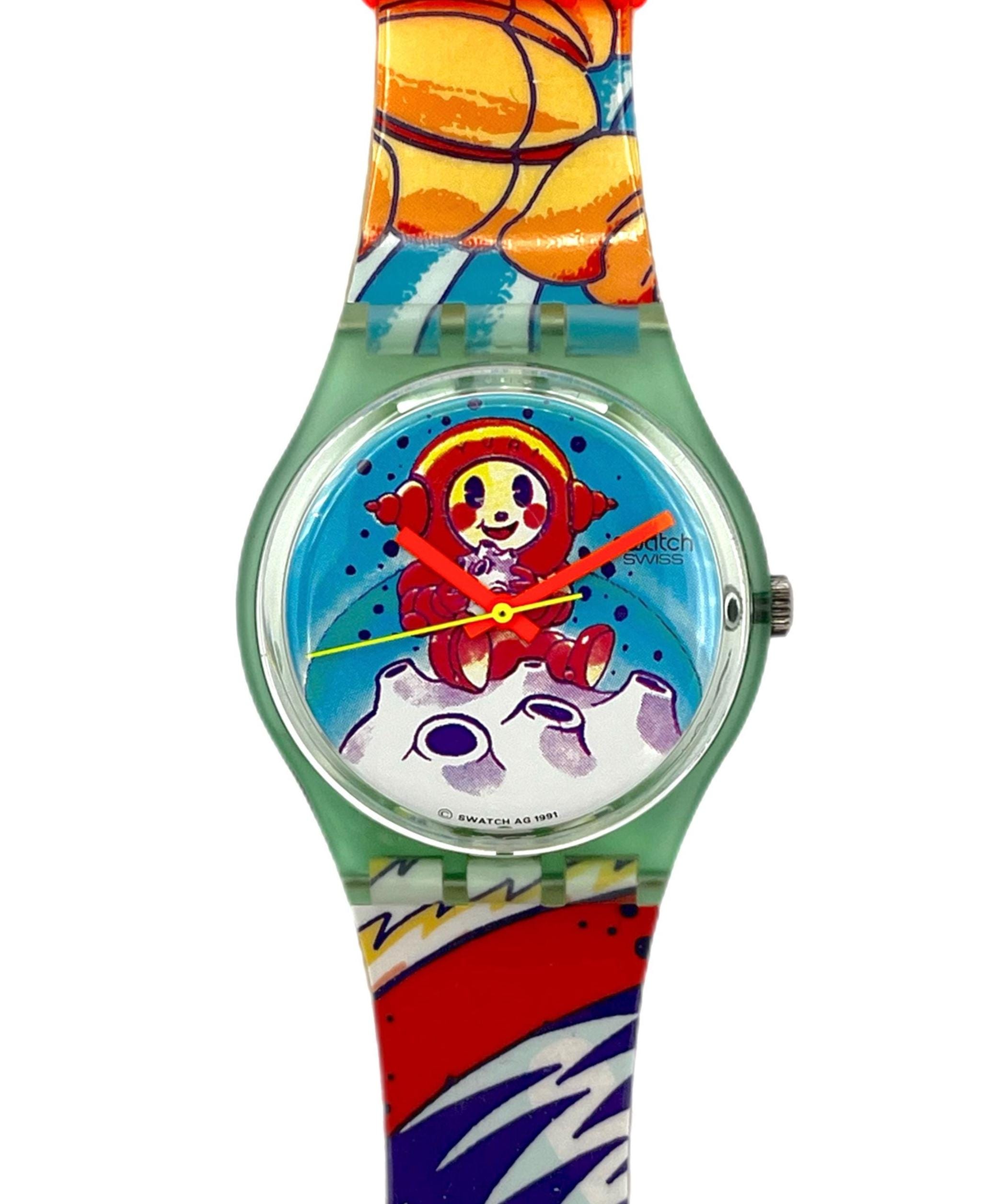 1992年製 Swatch YURI GG118 - 新品未使用ヴィンテージ Swatch 腕時計 