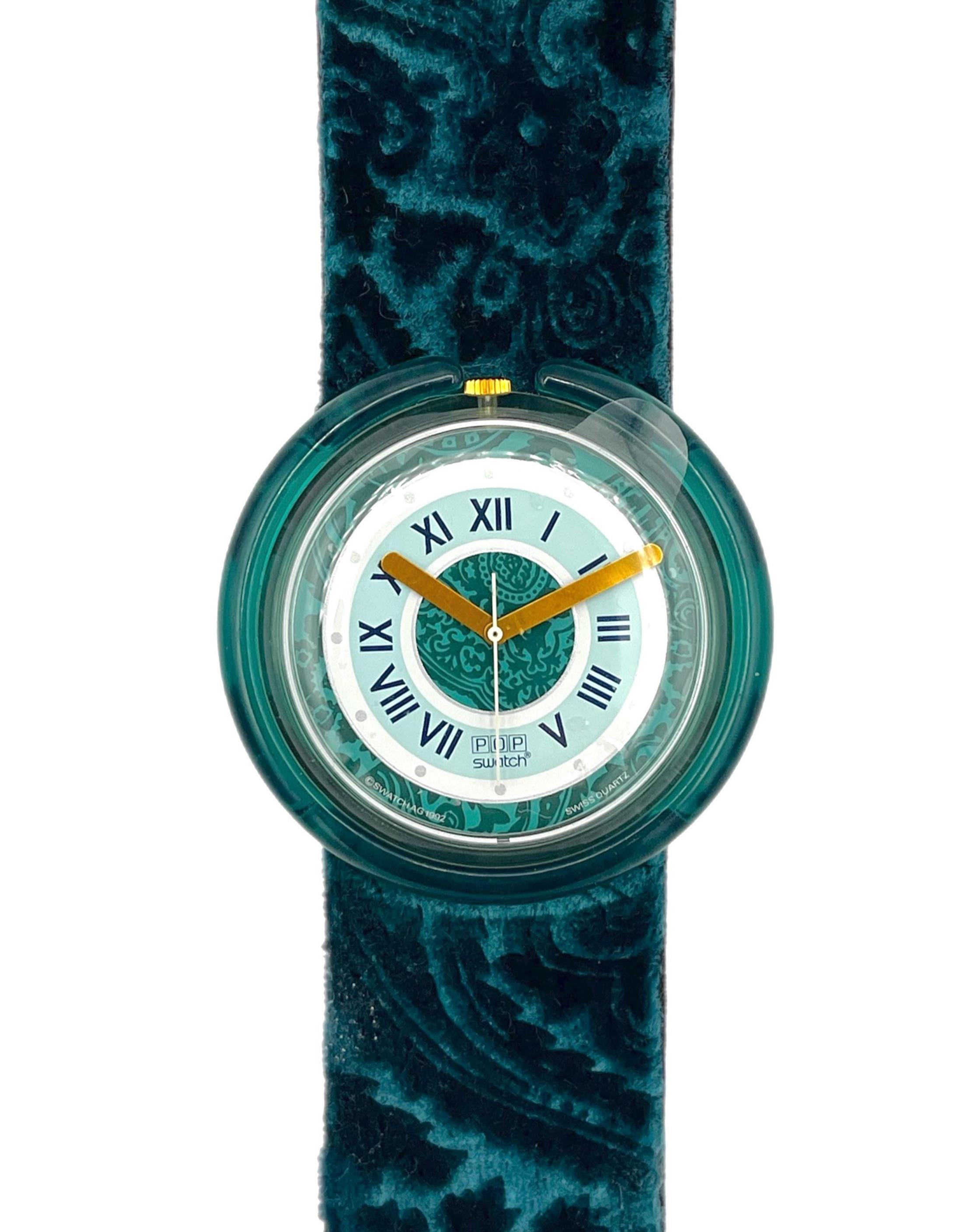 Swatch Watch - PWK188 - GREEN QUEEN 1993 Pop Swatch GREEN QUEEN PWK188 - Vintage Swatch Watch in  main image 3