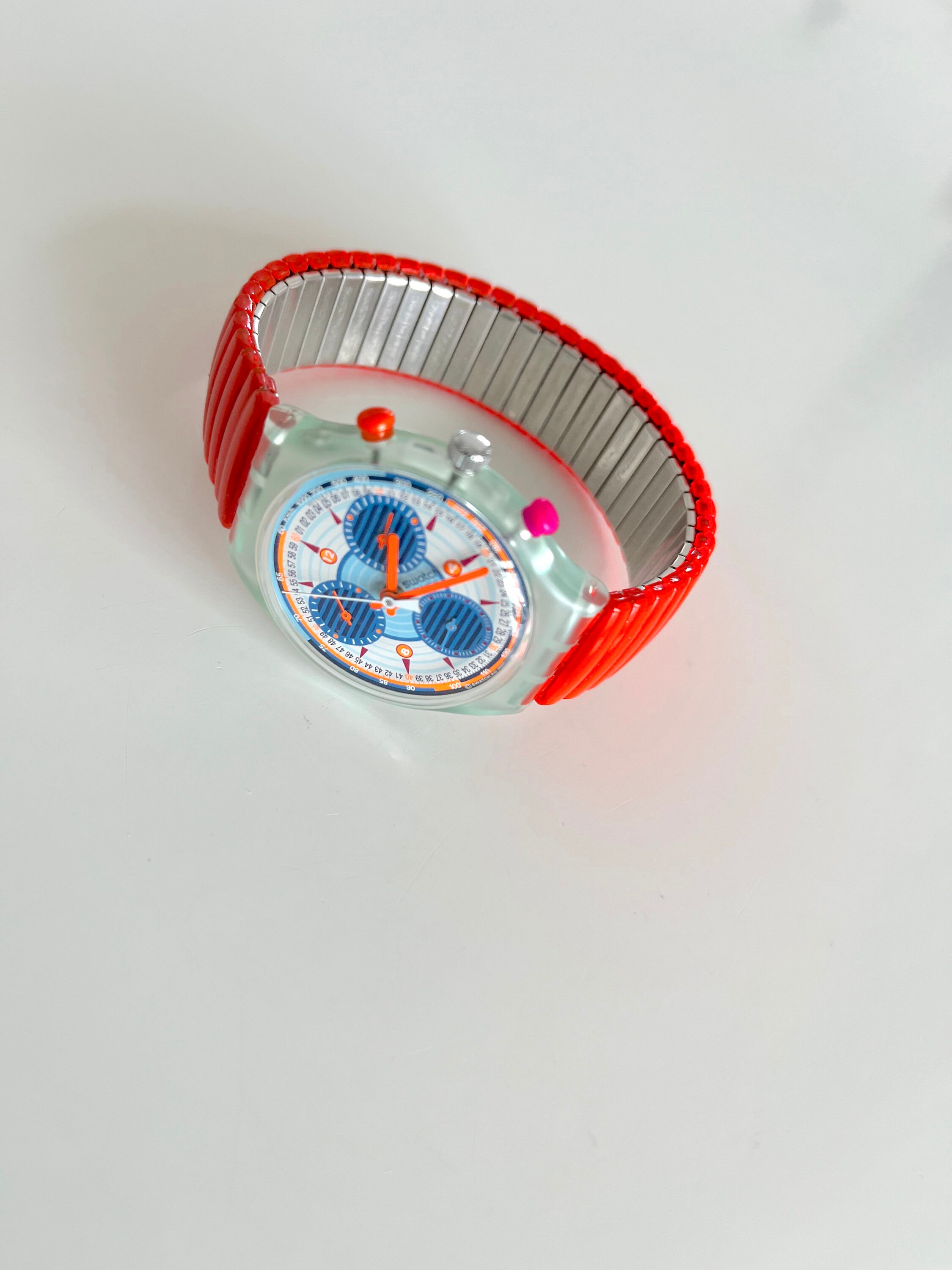 Vintage 1994 Swatch Chrono INSPYRAL SCG103 - Unworn Mint