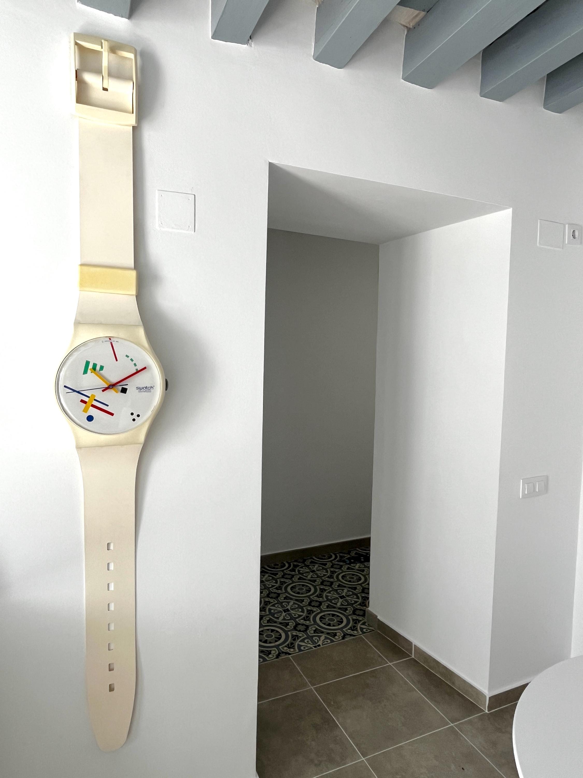 Vintage 1986 Swatch Maxi Wall Clock VASILY MLW111 - 209cm