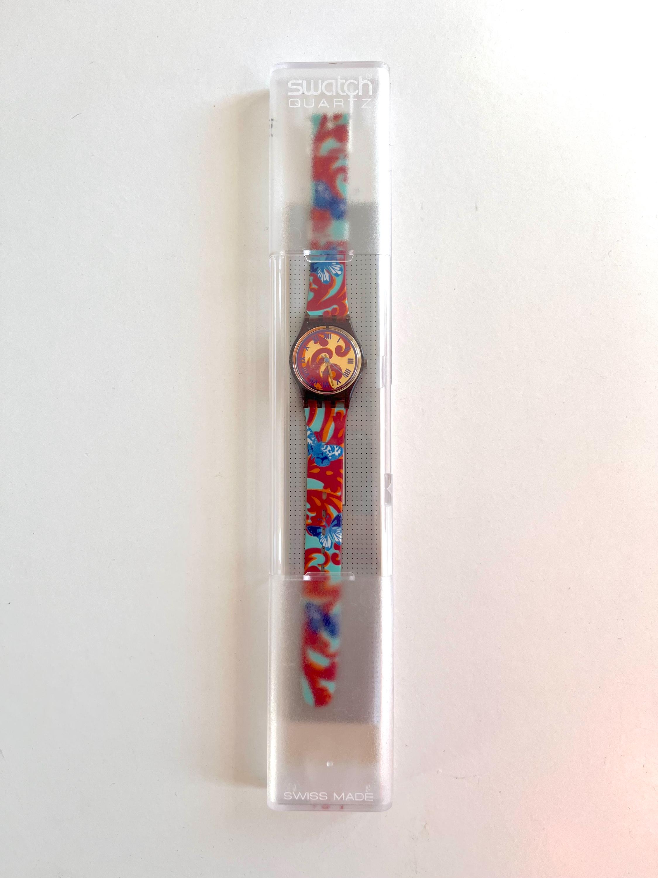 Vintage 1992 Vintage Swatch Lady FLEUR DE LEYS LV102  display picture 2
