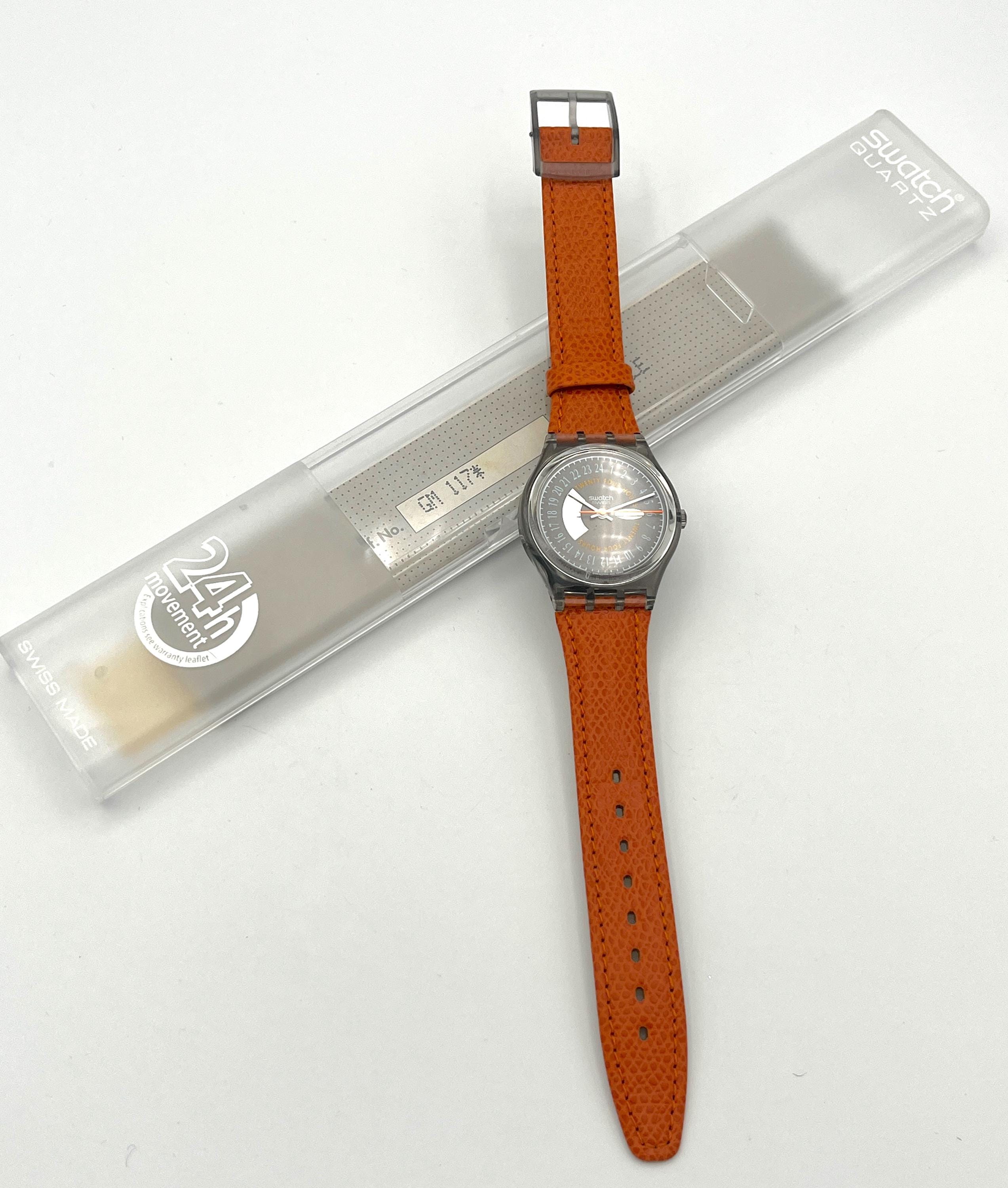 1993 Swatch Gent 24H ROCKING GM117 - Rare Swatch Watch With 24 