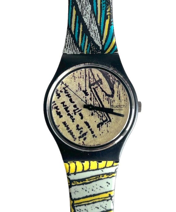 New vintage 1991 Swatch watch - Boutique Vintage Swatch Boutique Watch Women 25mm Gold Tone Dial  main image 2