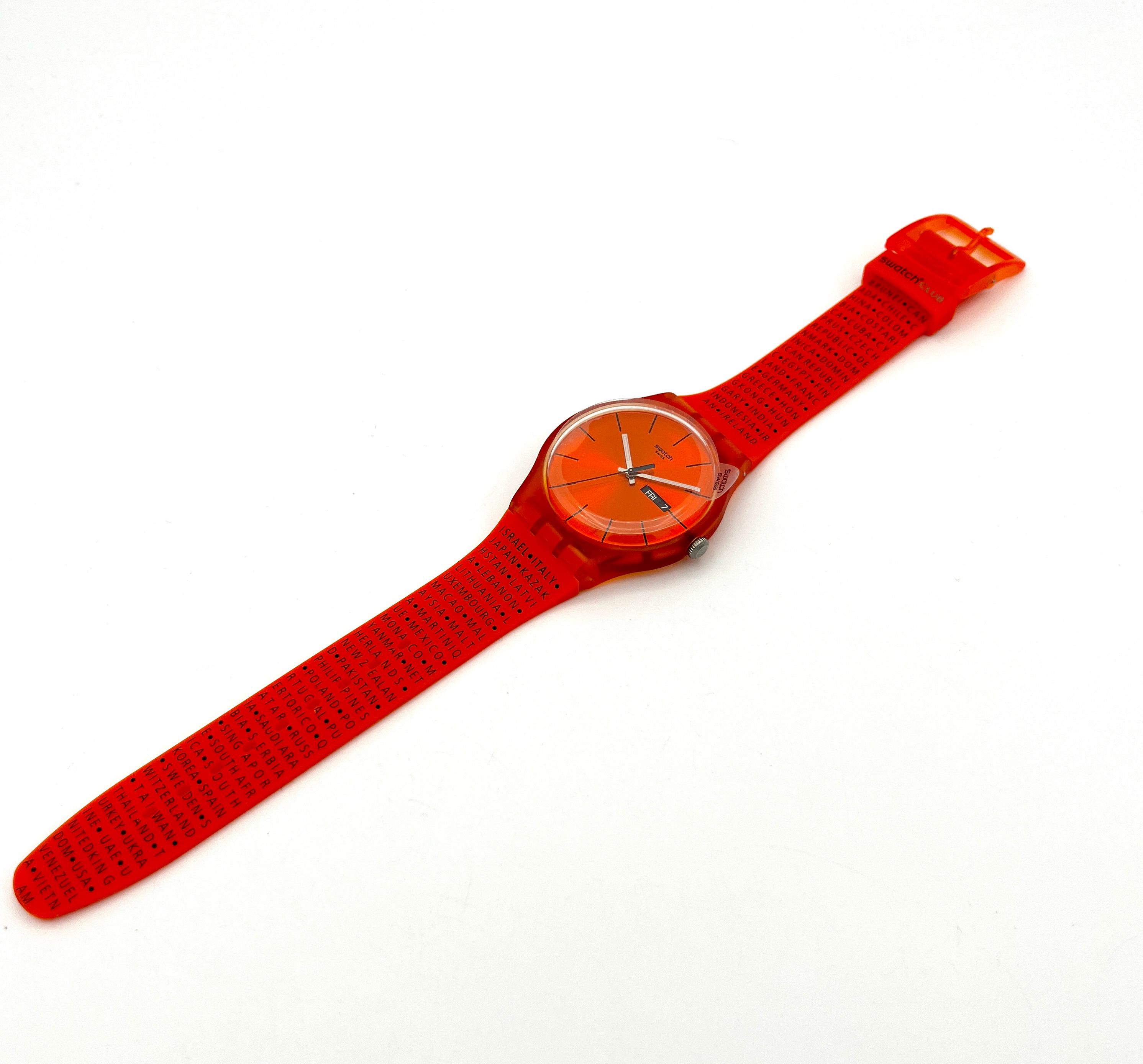 Swatch New Gent PUMPKIN REBEL / 30 Years Club Kit SUOZS07