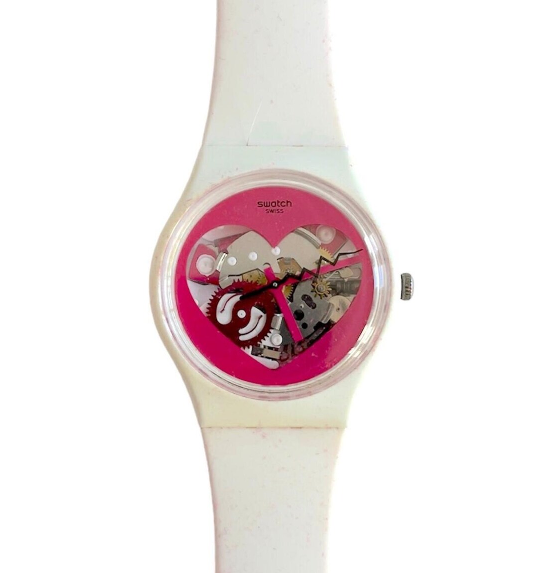 Swatch Originals Valentines Day Ltd Edition A La Folie Watch NIB Swatch Valentine Special A LA FOLIE GZ281 - Unworn Special  main image 3