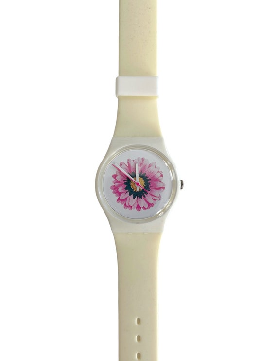 Swatch Watch - GW119 - SNOWFLOWER RARE Swatch Gent Originals - GW119 SNOWFLOWER - AG 1997  main image 4