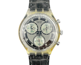Vintage 1994 Swatch Chrono INSPYRAL SCG102 - Unworn Mint Condition