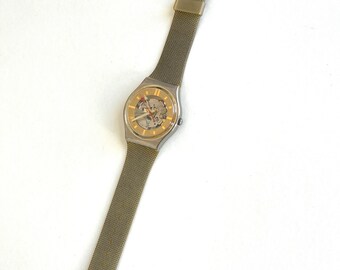 Vintage 1988 Swatch Gent GOLDEN SPHERE GX102 - Unworn Mint  display picture 2