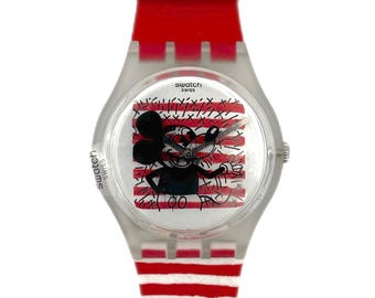 Vintage 1997 Swatch Artist Special GG144 DESTIME by Nancy Dwyer 
