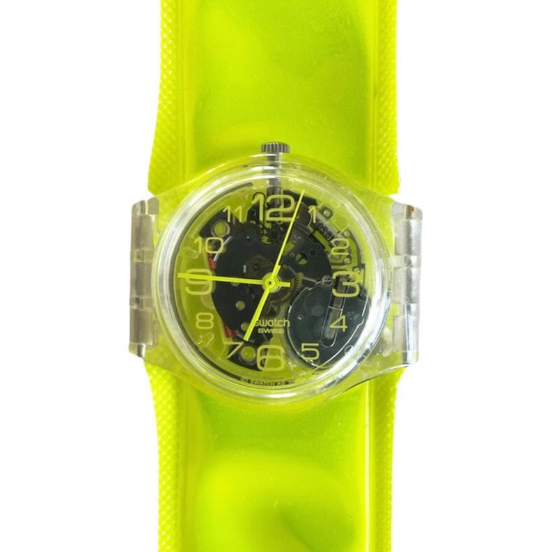 2001 Swatch Gent YELLOW SPRING GK348 - New in Box - 34mm - Etsy display picture 3