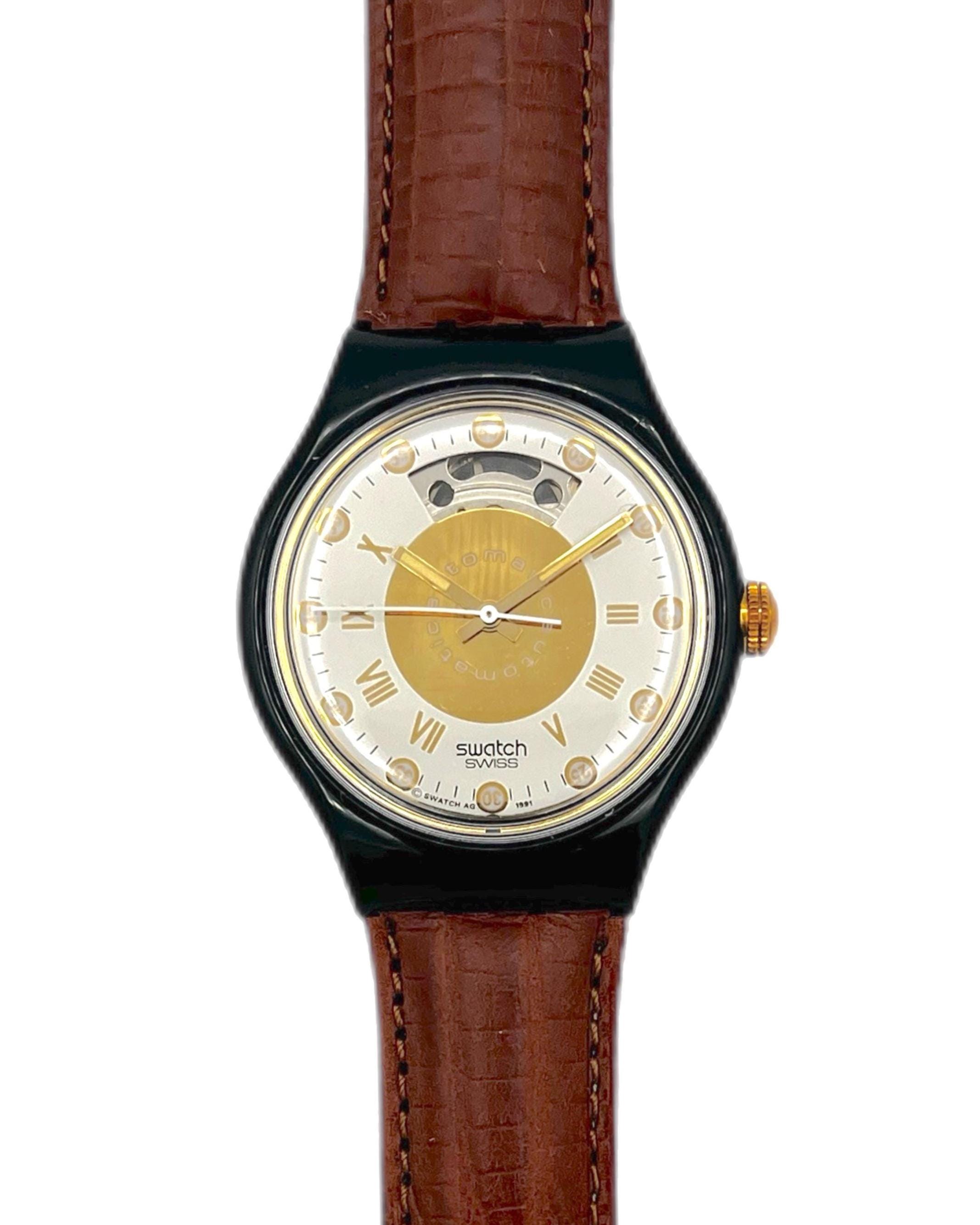 1992年製 スウォッチ オートマチック 5th AVENUE レザーバンド 