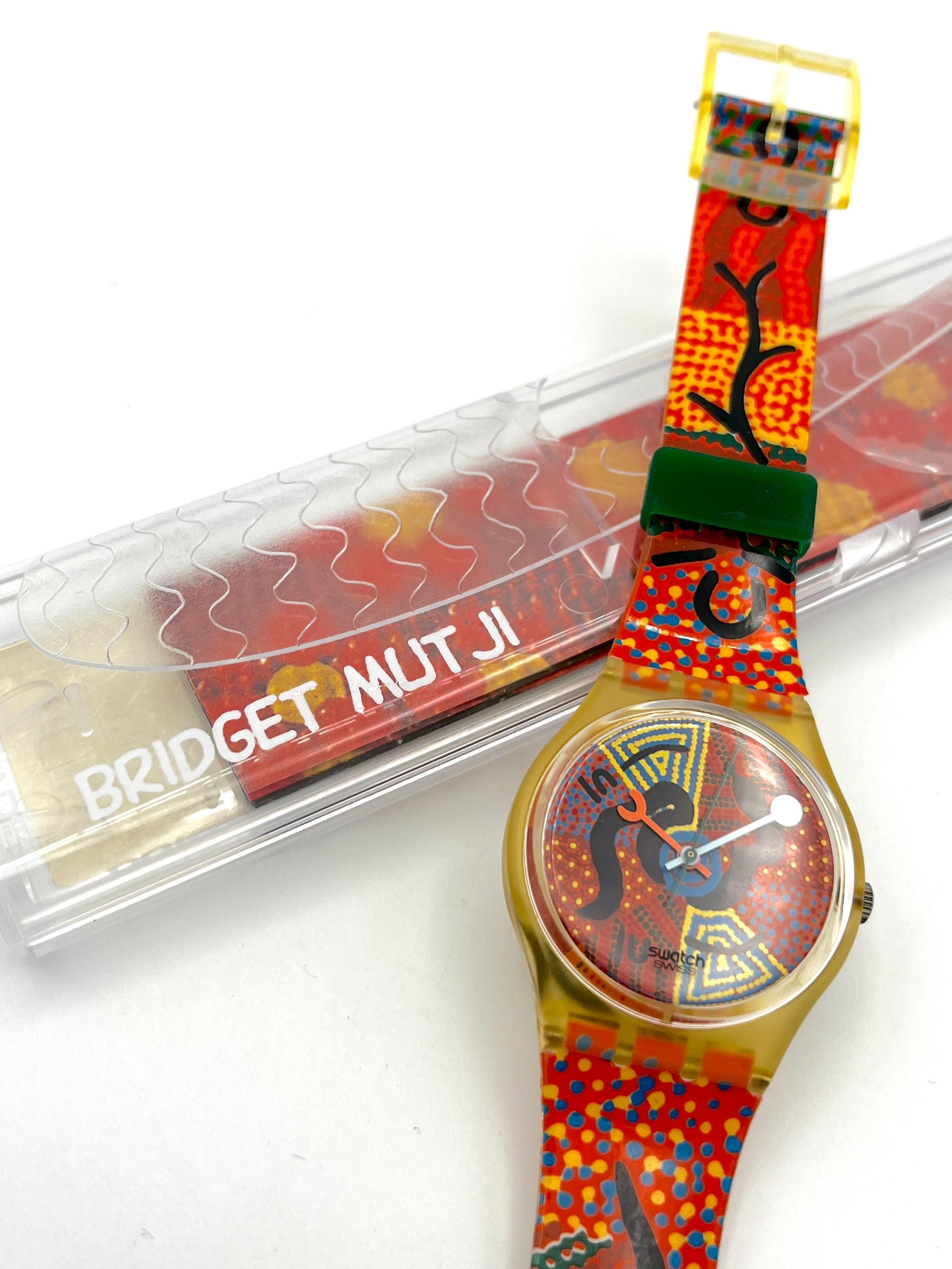 Vintage 1996 Swatch Artist GJ116 Special Wanayarra Tjukurrpa 