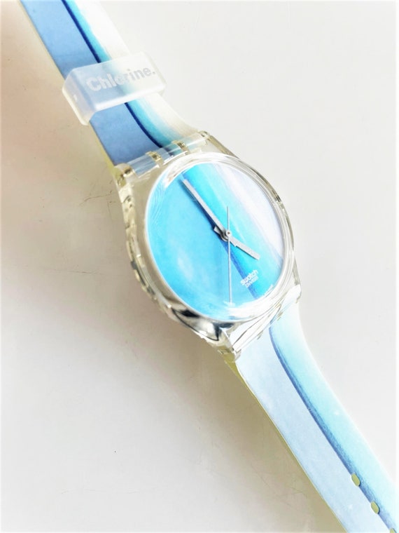 NEW in box rare 1997 vintage Swatch Gent CHLORINE… - image 4