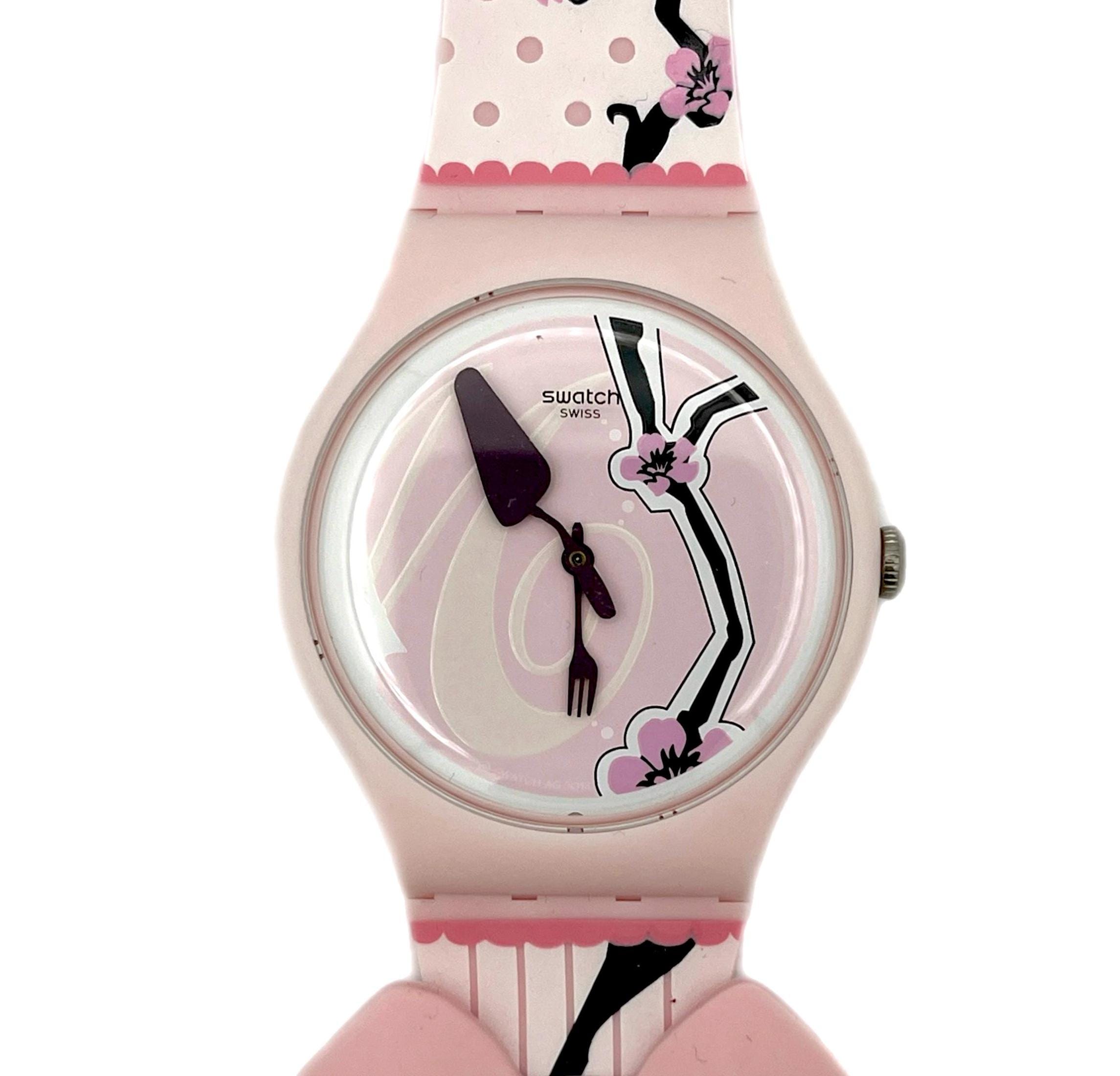 Brand New in Box Swatch Dreamcake Watch Floral Dial Bow  display picture 3