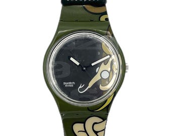Swatch GS101 - 12 Flags / Year 1984 * Vintage / Highly Collectable