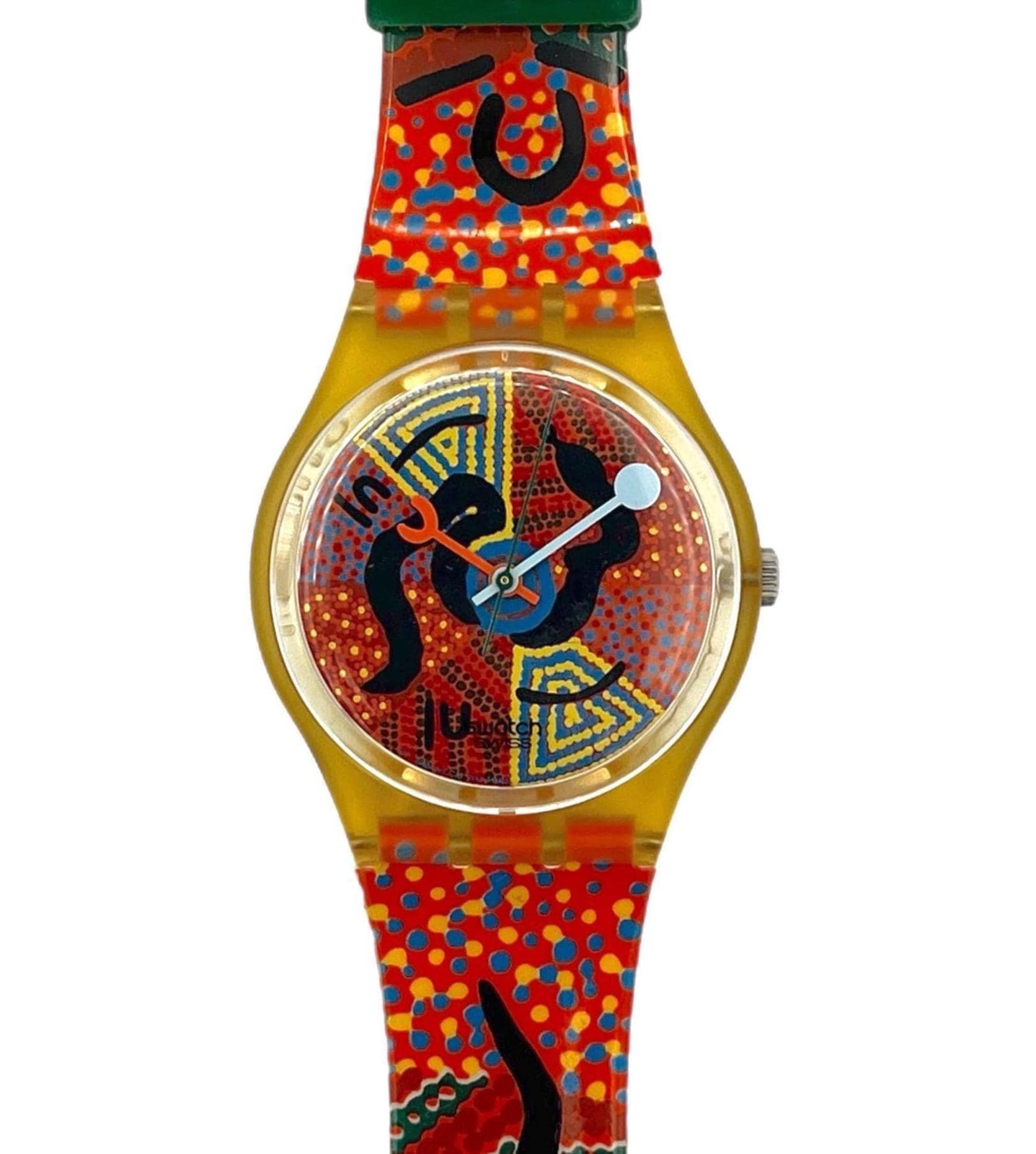 Vintage 1996 Swatch Artist GJ116 Special Wanayarra Tjukurrpa