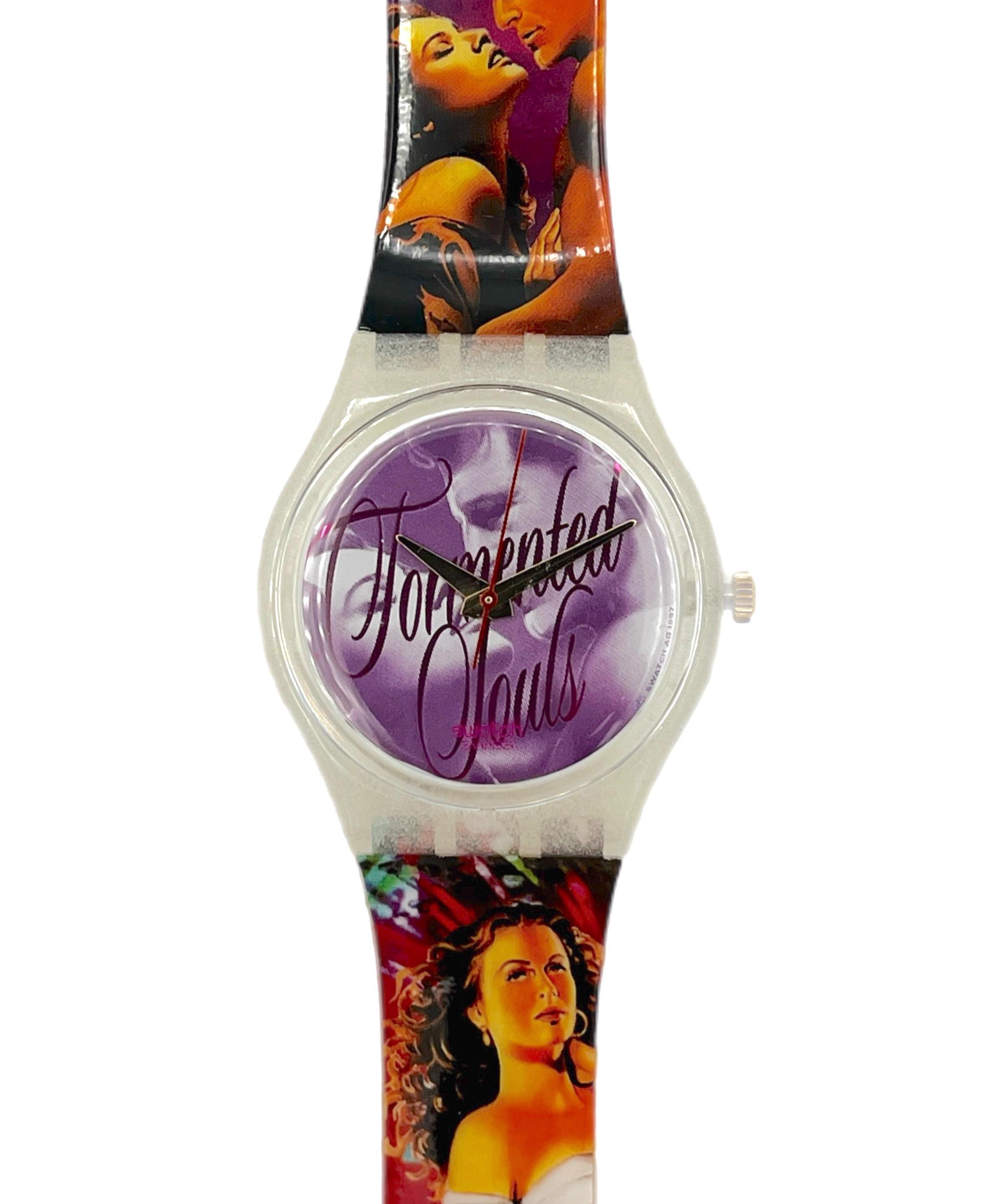 1998 Swatch Gent TORMENTED SOULS GW118- 34mm Diameter - New  display picture 2
