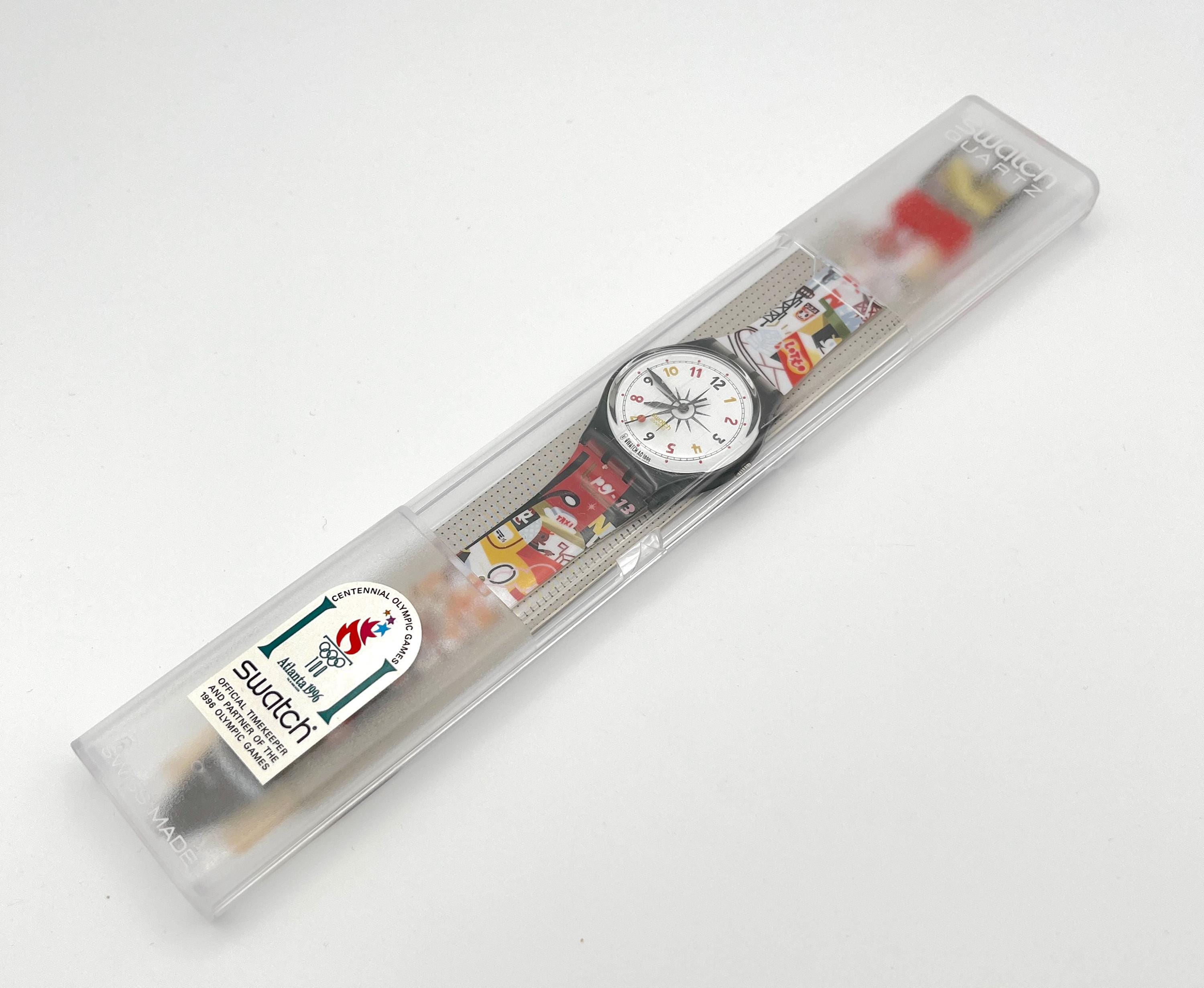 Vintage 1996 Swatch Gent UPPER EAST GM136 - Mint Unworn Condition 