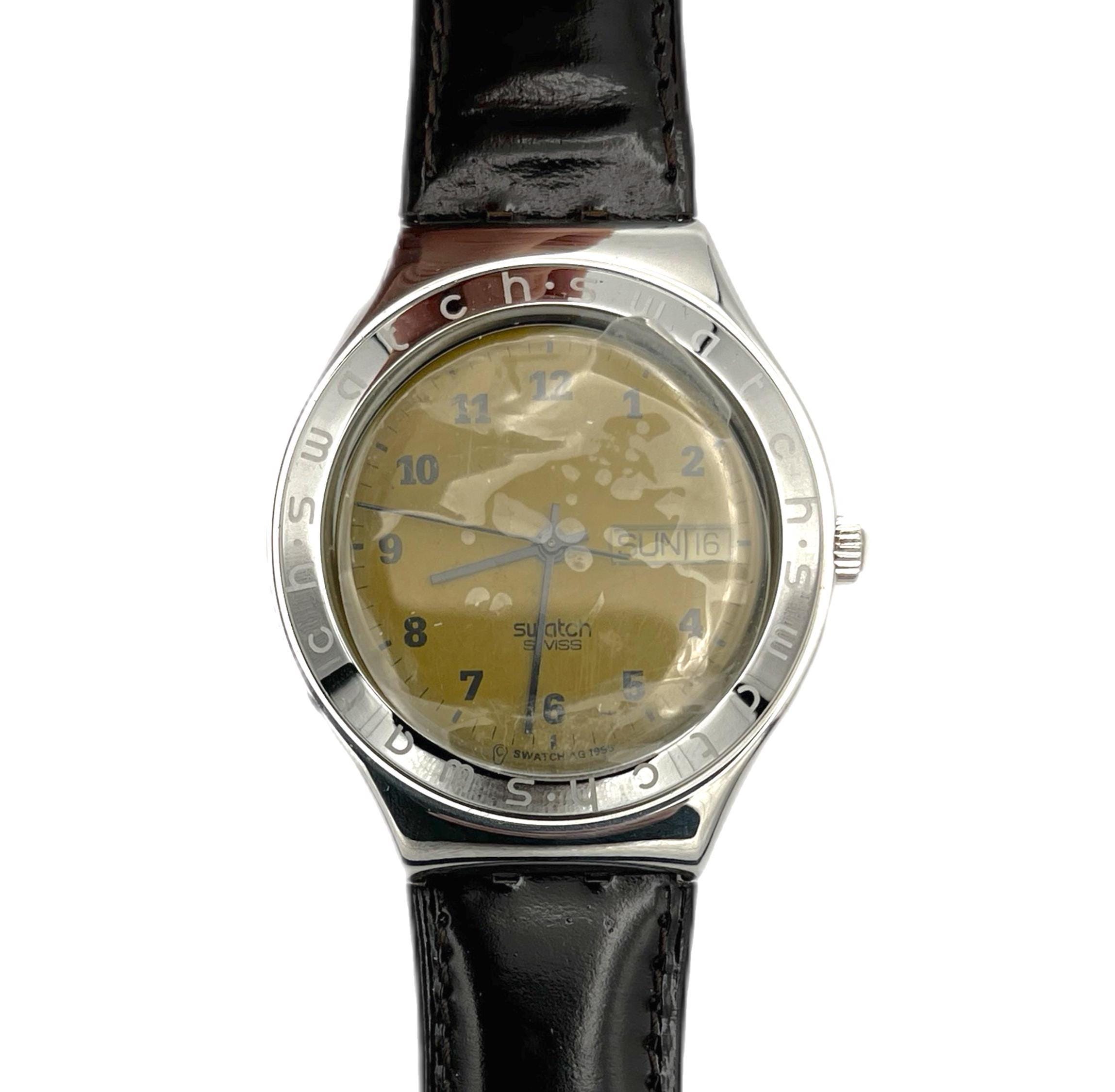 Vintage 1996 Swatch Irony Big ROASTED CHESTNUT YGS705 - Mint