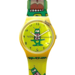 Vintage Swatch Gent GERMAHOLIC GW149 - new in box - unworn condition  - running with fresh battery - 34mm diameter