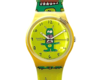 スウォッチ swatch ag 1994 gent pieza Vintage 1994 Vintage Swatch Gent FIRST GP108 - Unworn Mint