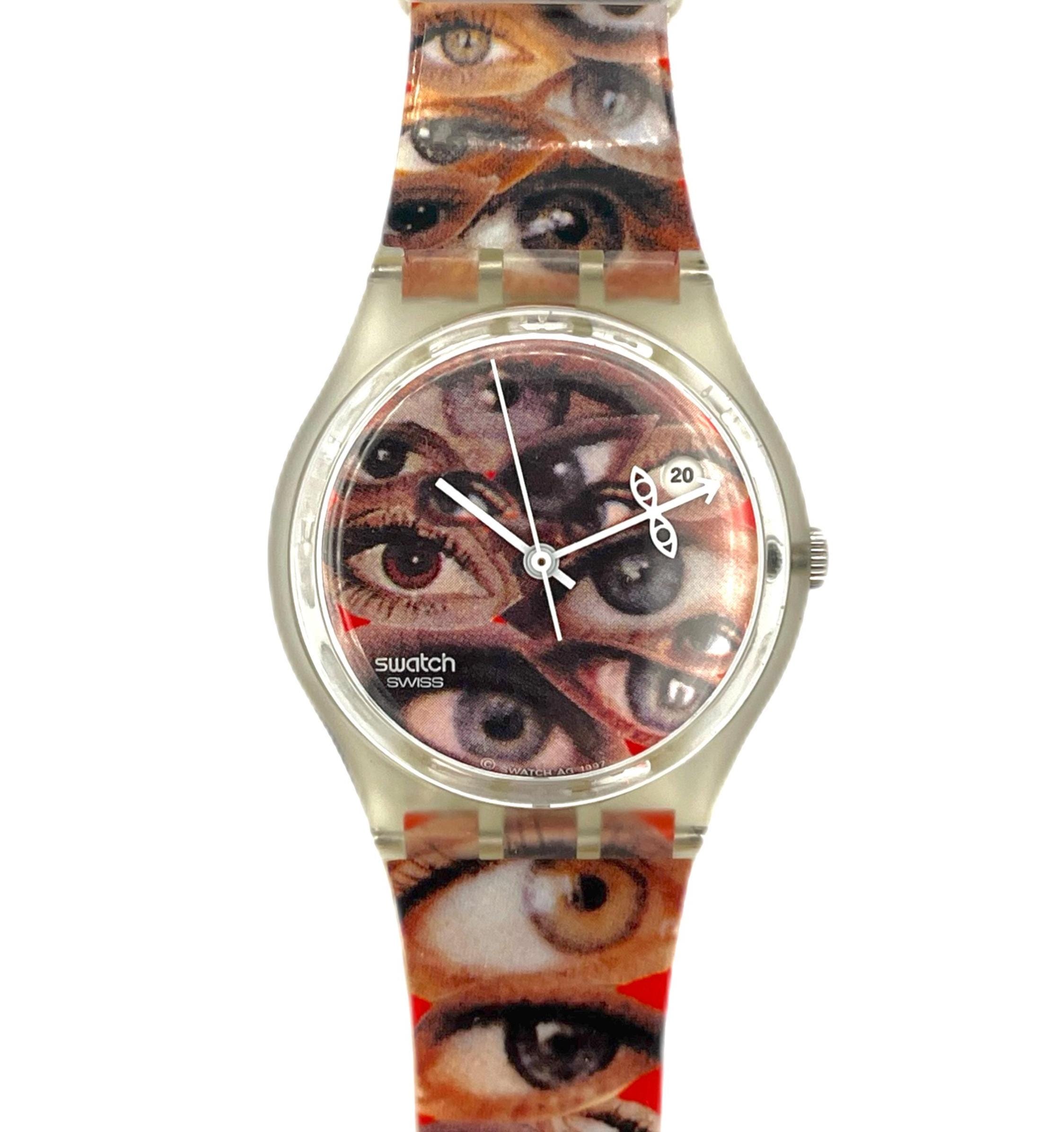 1998 Swatch Gent EYE EYE AIE GK411 - Unworn Mint Vintage Condition 
