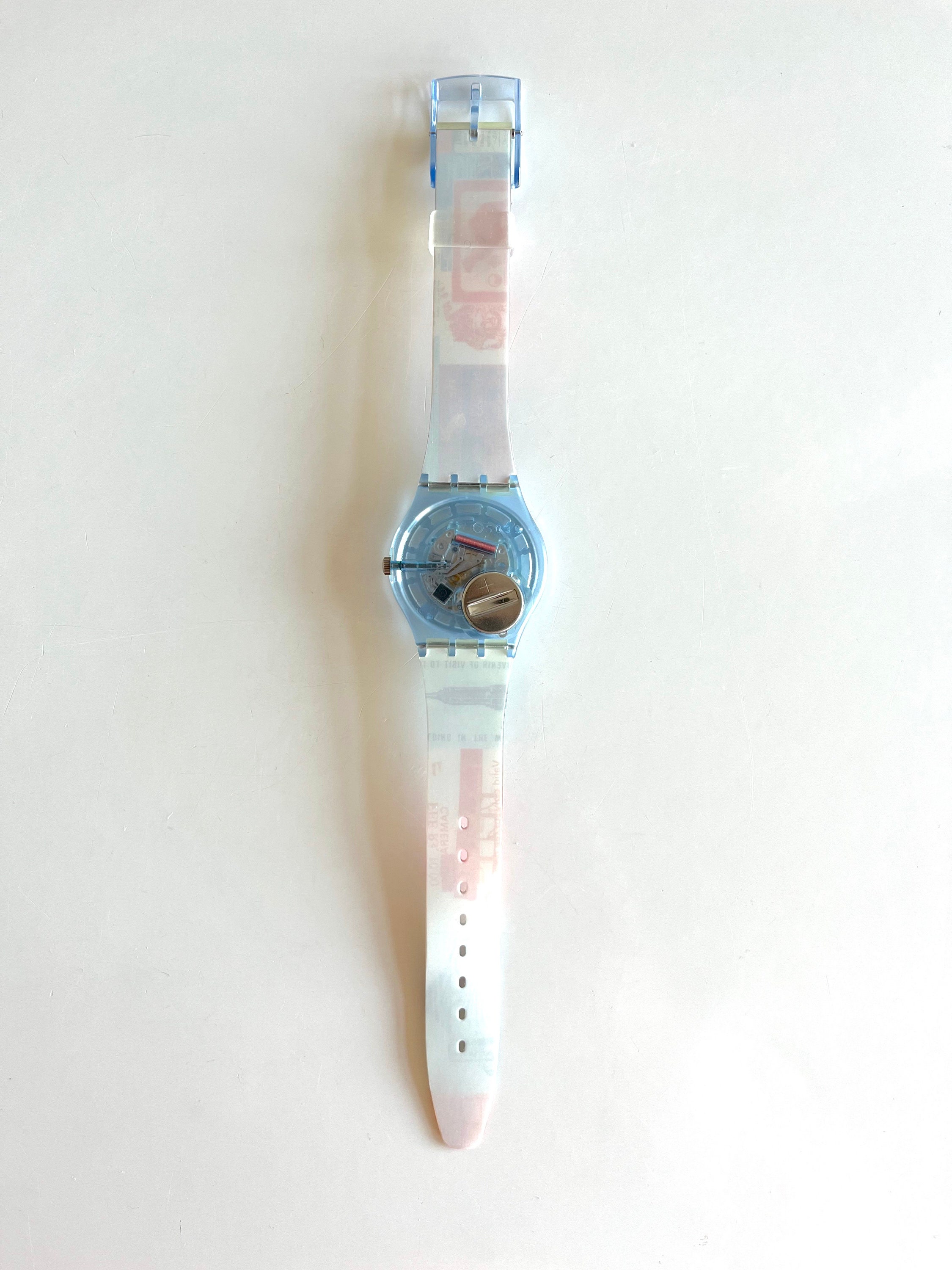 Swatch Watch - GN195 - TRAVEL DIARY Vintage 2001 Swatch Gent TRAVEL DIARY GN195 - Unworn Mint  main image 3