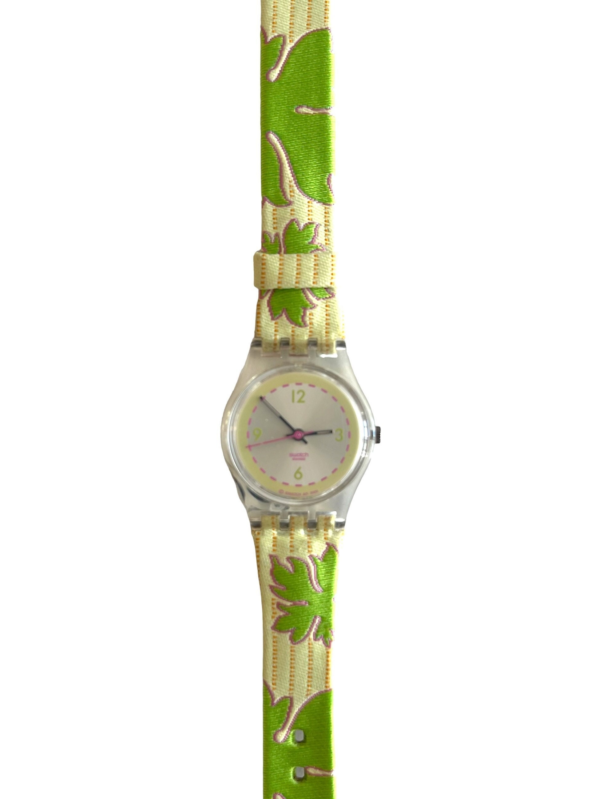Vintage 2003 Swatch Lady DON'T LEAF ME LK219 - unworn mint running condition - leather strap - original packaging - 25mm