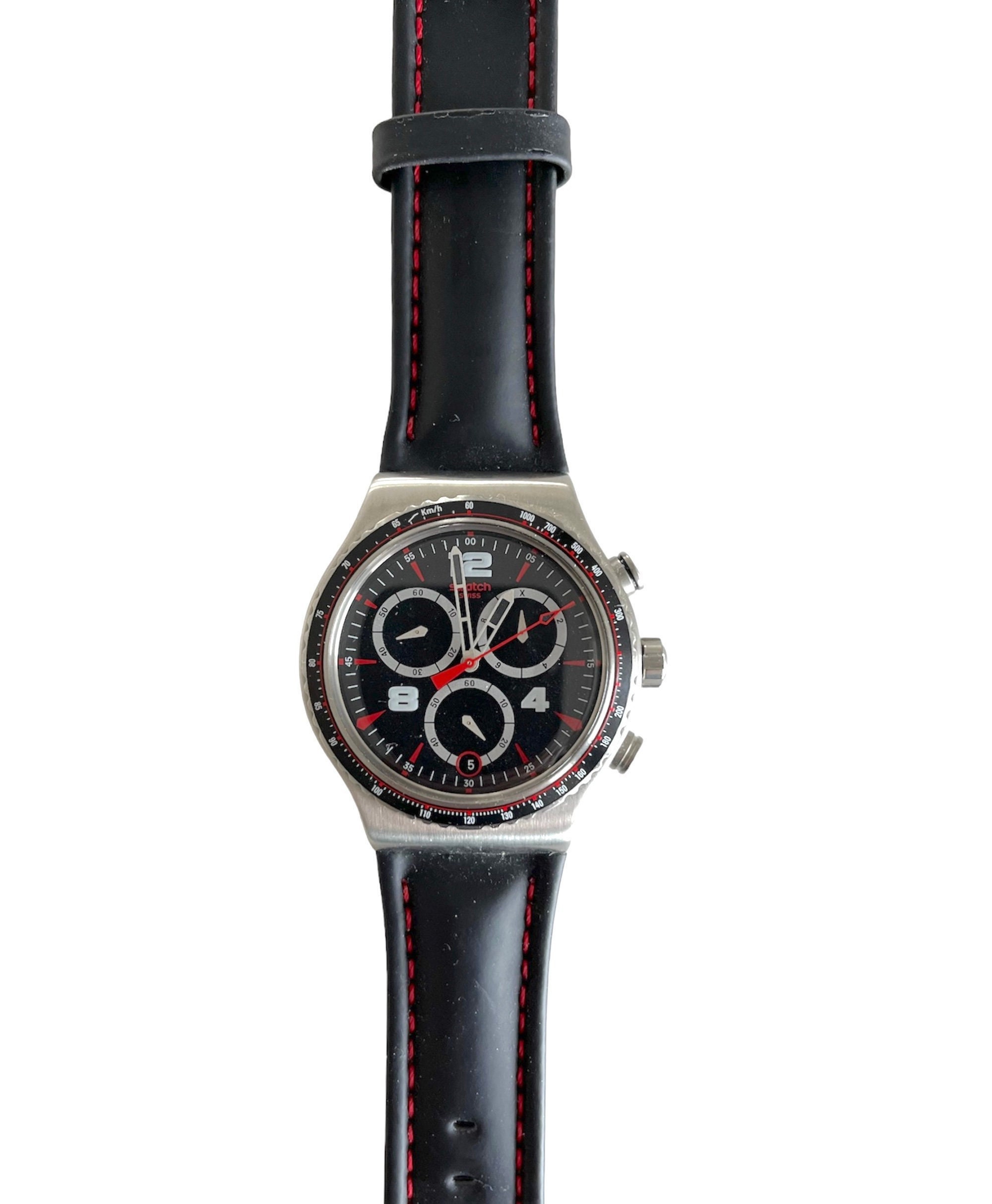 NEW : Swatch Irony New Chrono PUDONG YVS404 - unworn - mint - new battery - 43mm