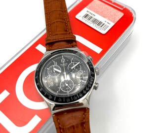 Vintage Swatch Irony Chrono DARK PHOENIX YCS429 Unworn Mint