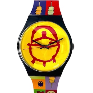 Vintage Maxi Swatch Wall Clock - Etsy