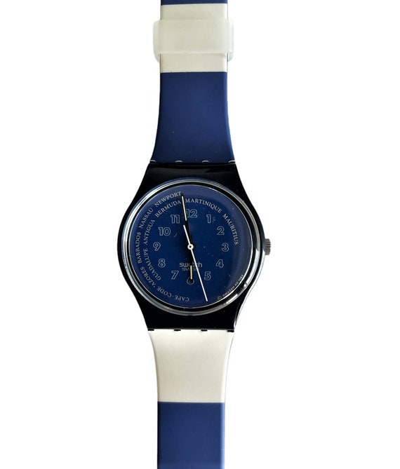 NEW : vintage 1990 Swatch Gent Original TENDER TO… - image 1