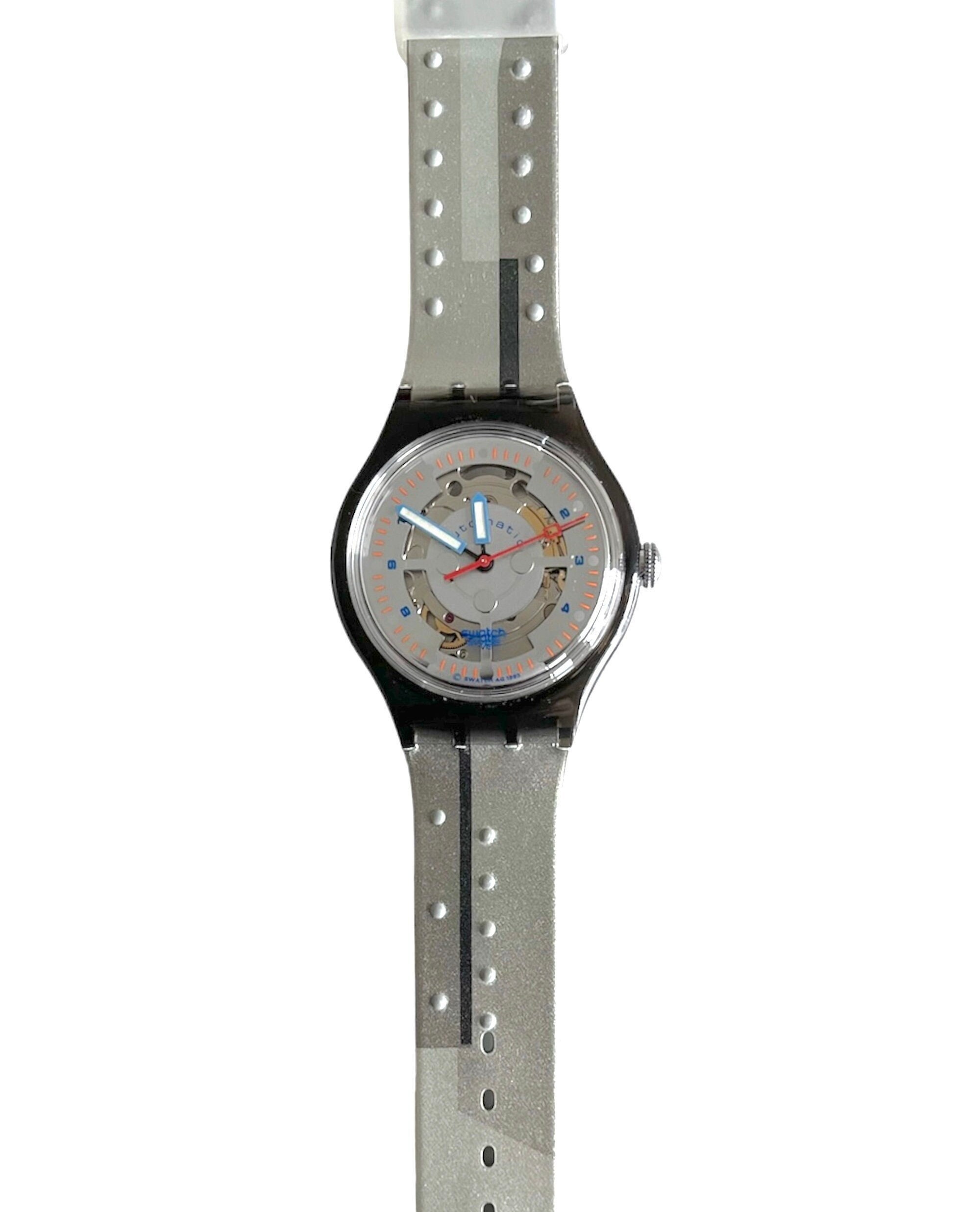 【ふるさと割】 Vintage 1994 Swatch Automatic SILVER BARON SAM104 Unworn その他