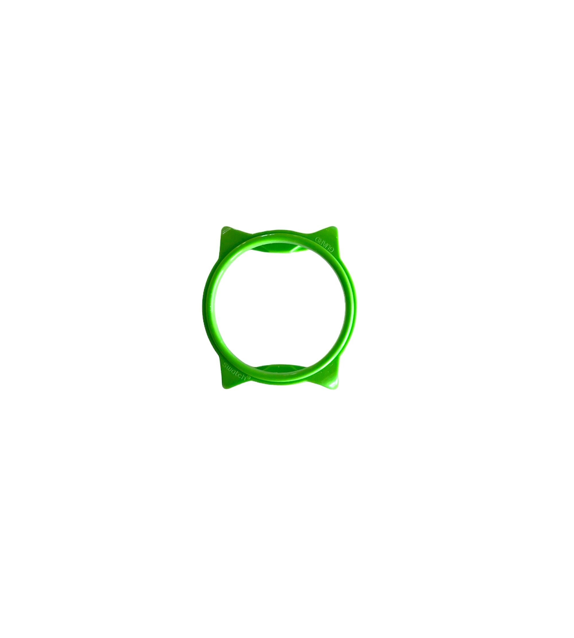 Vintage green Swatch GUARD TOO for 34mm diameter Swatches - new and unused