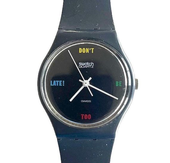 Very Rare Vintage 1984 Swatch Gent GA100 Don display picture 2