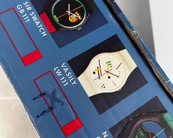 Sir Swatch Maxi １９８６年 サースウォッチマキシ Vintage 1980s Swatch Maxi “Sir Swatch” Wall Clock | Tenon Design