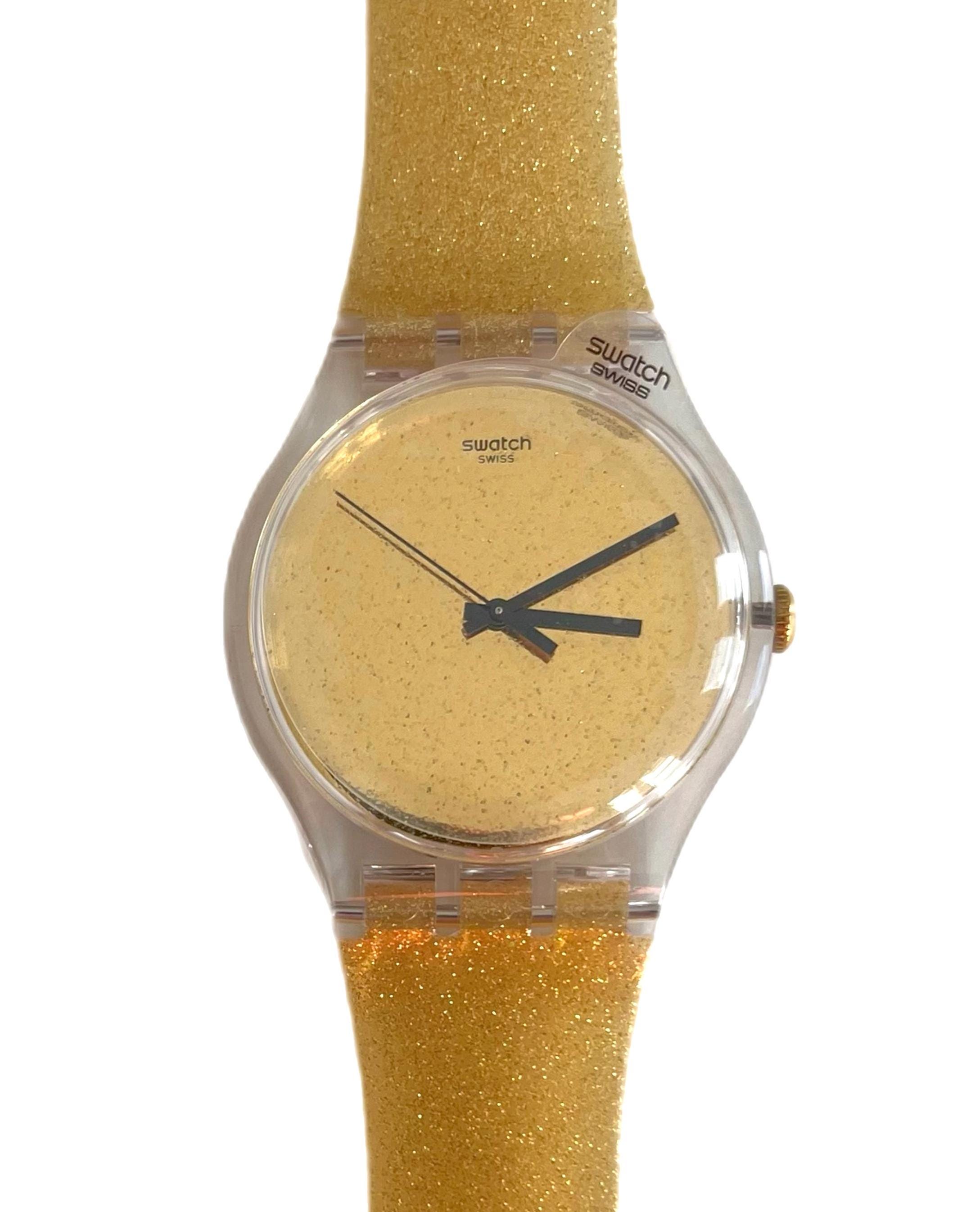 Swatch New Gent Nuit Doree SUOK122 - 41mm Mint Unworn Watch 