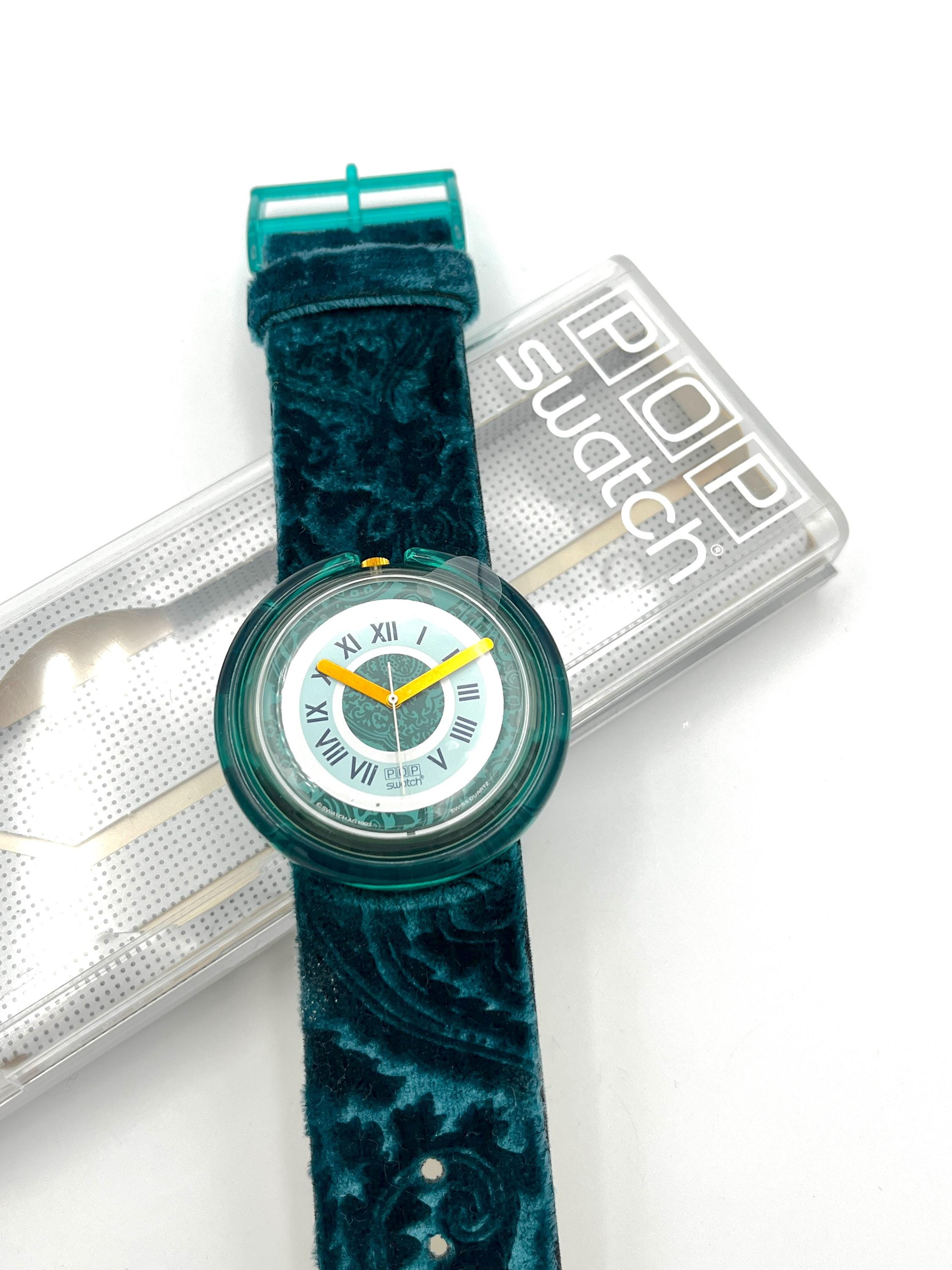 1993 Pop Swatch GREEN QUEEN PWK188 - Vintage Swatch Watch in  display picture 3